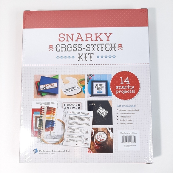 Snarky Cross-Stitch Kit Needlecraft Art Project New - Picture 2 of 8